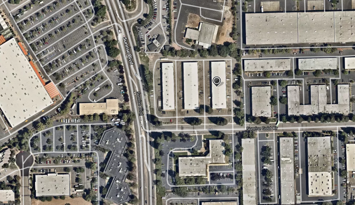 Satellite view of the property 