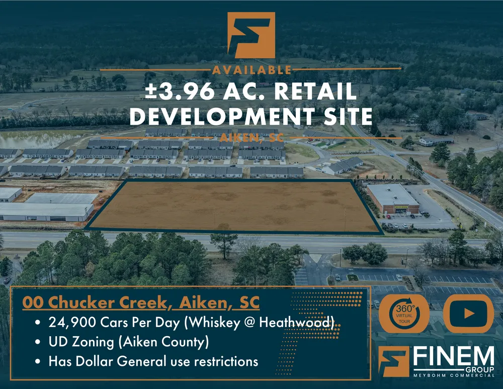 Marketing image for ±3.96 AC. Development Site | Whiskey Rd, Aiken, SC, 00 Chucker Creek Rd, Aiken, SC