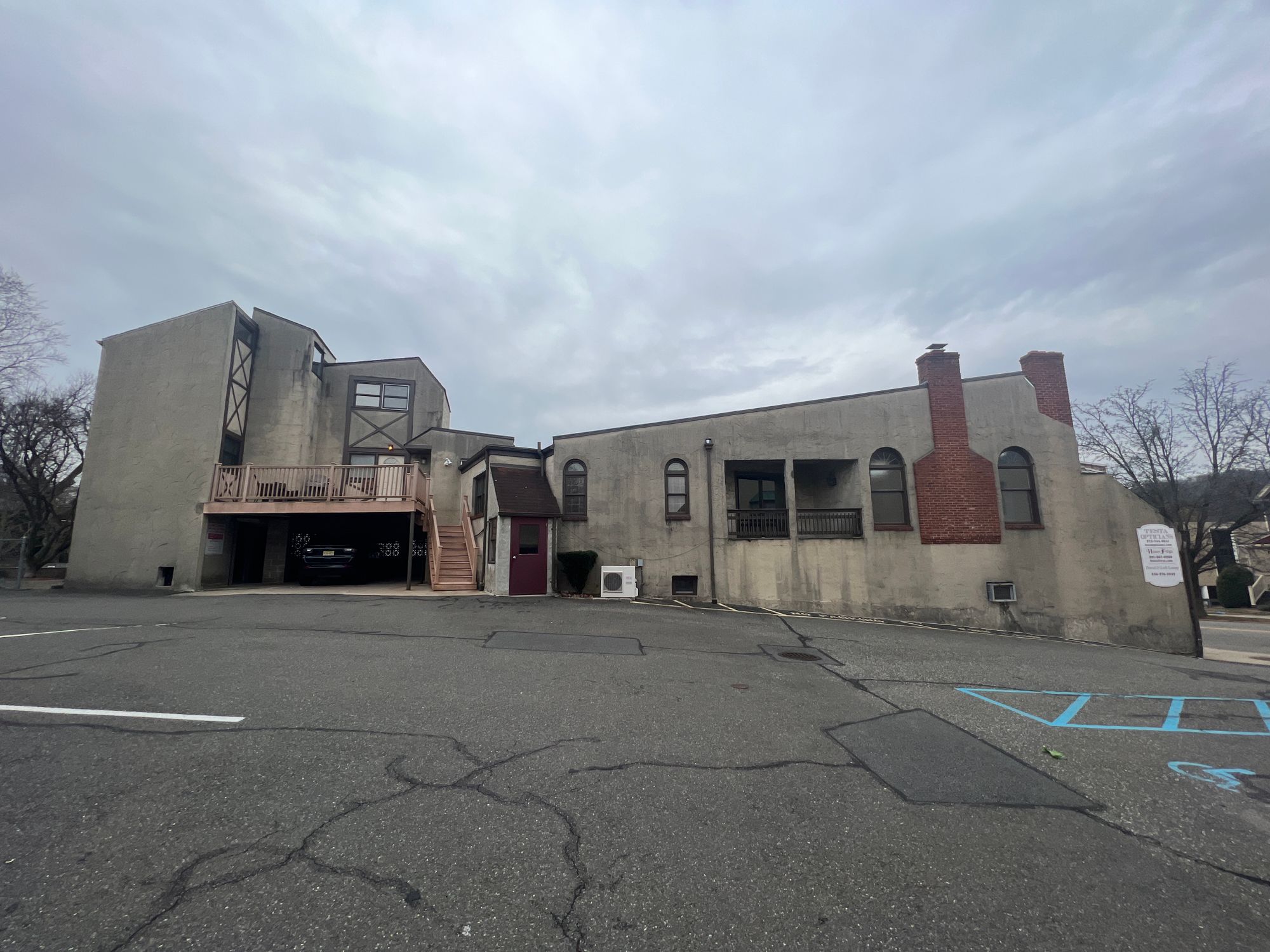 Left side of property