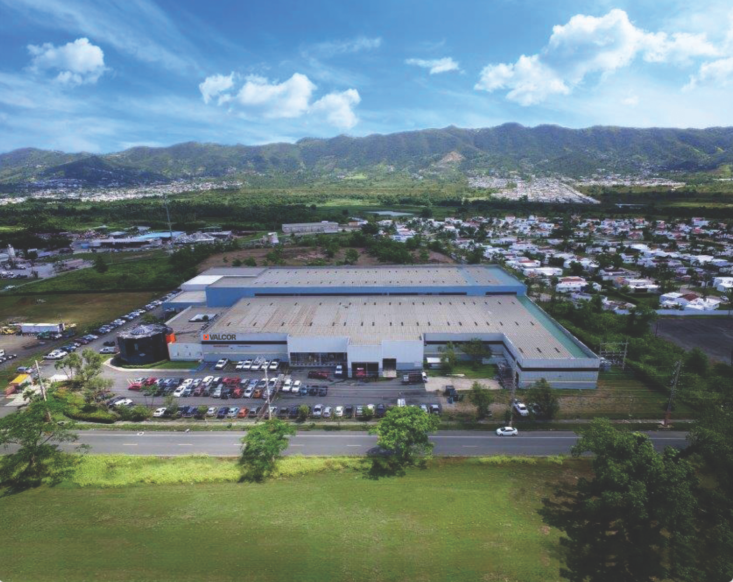Aerial Rendering of Warehouse