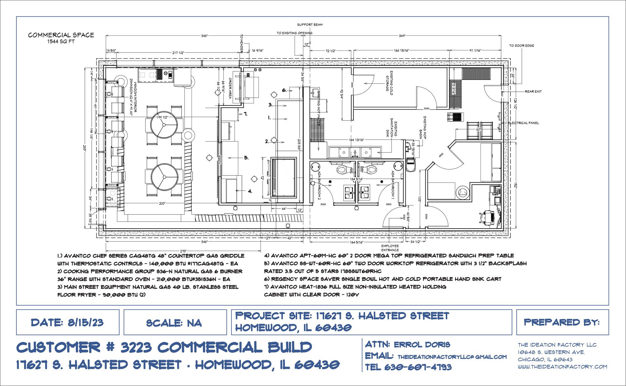 17627 - Vacant - Former Subway Floorplans