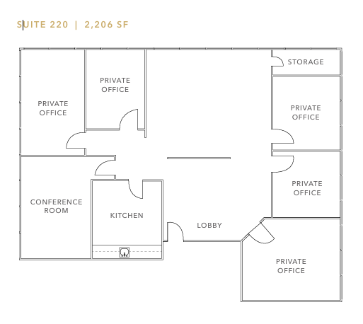 Floor plan - Suite 220