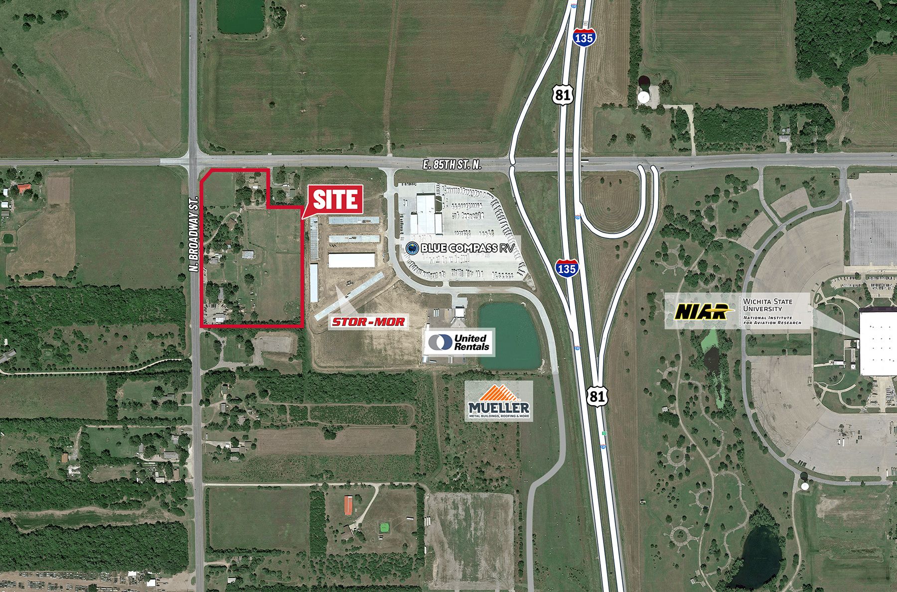 85th St. N & Broadway SE/c, Park City, KS 67147