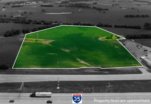 12.15 Acres on IH 35 N Access Road (+/-800' Frontage) - West ETJ, West, TX